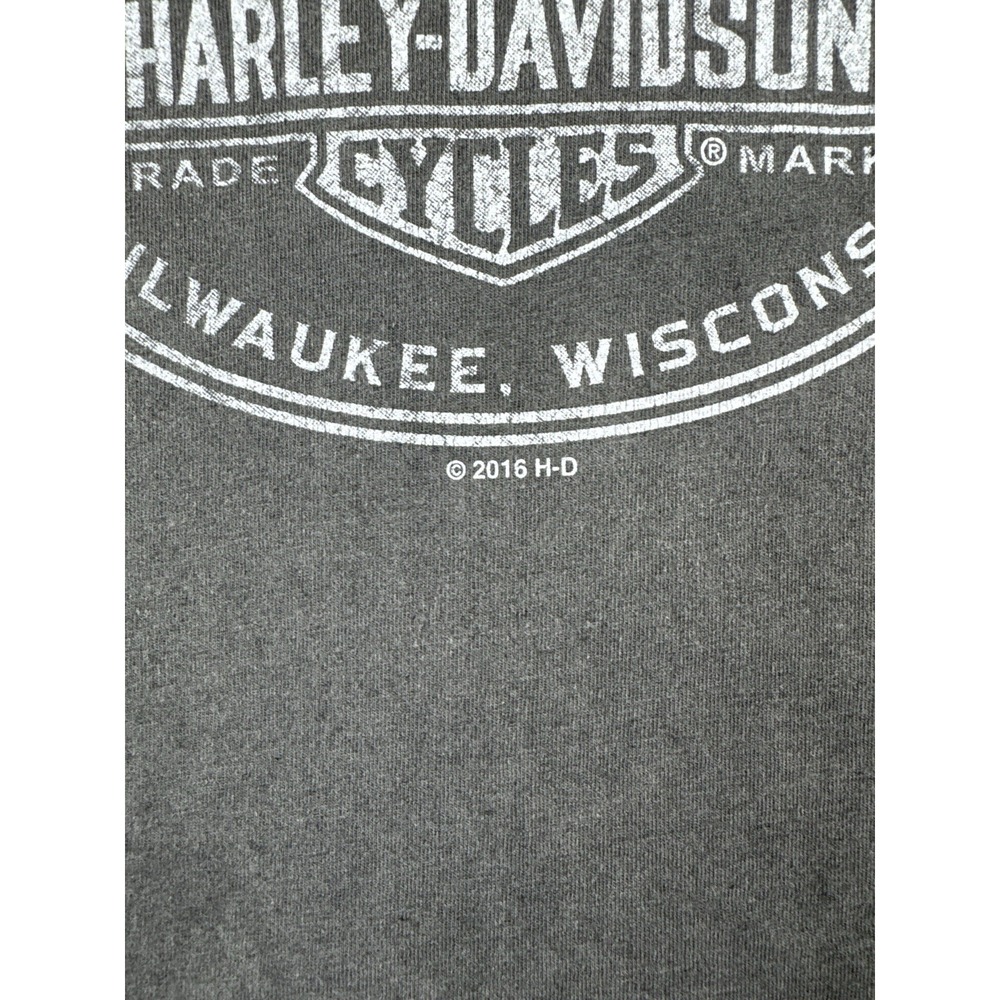 Harley Davidson Twin V Eagle Gradient Fade Dealer T Shirt Winona MN Large - Picture 8 of 13